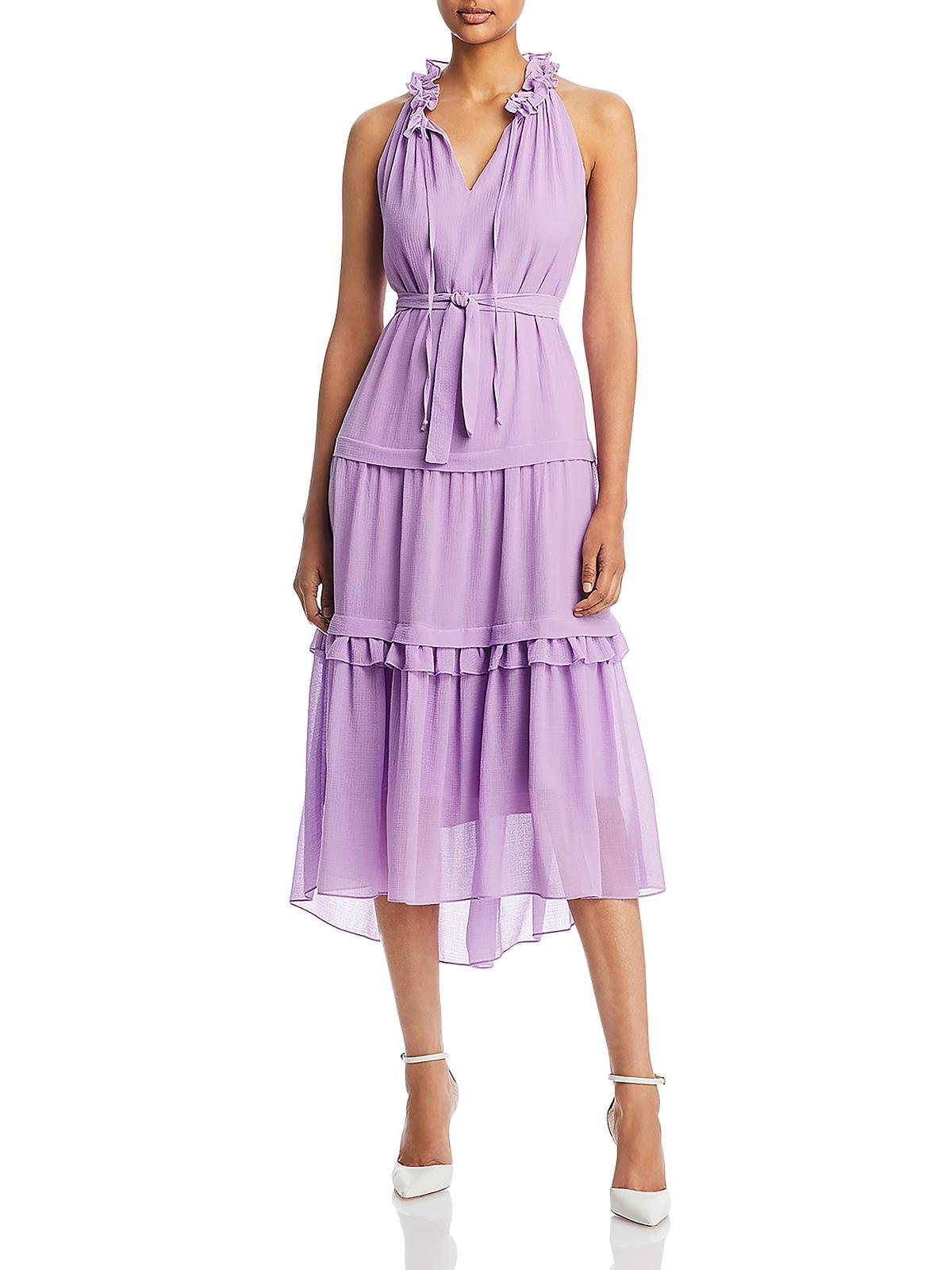 

Длинное многослойное платье макси Vale Womens Kobi Halperin, цвет mauve