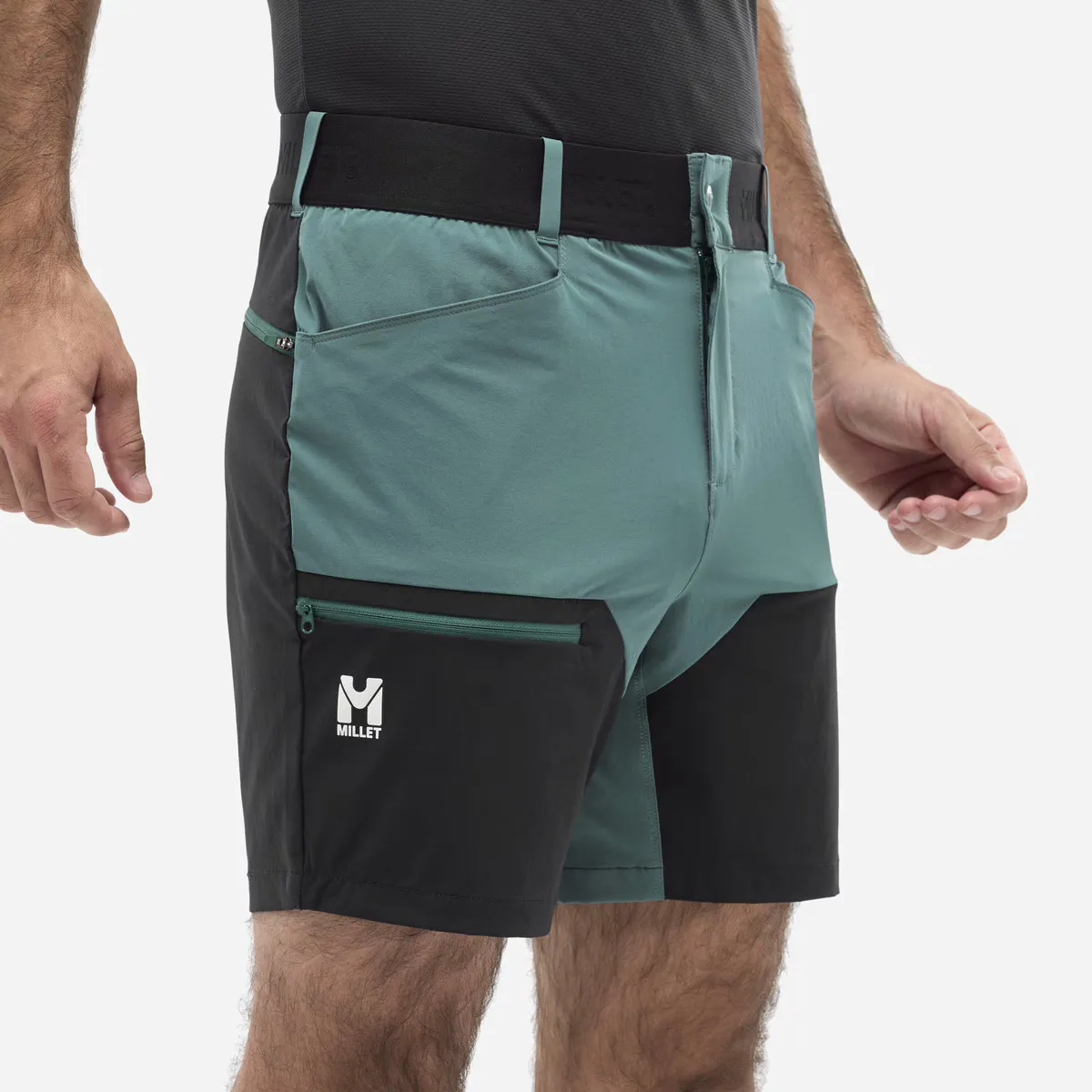 

ONEGA STRETCH SHORT M Мужские шорты Millet, зеленый