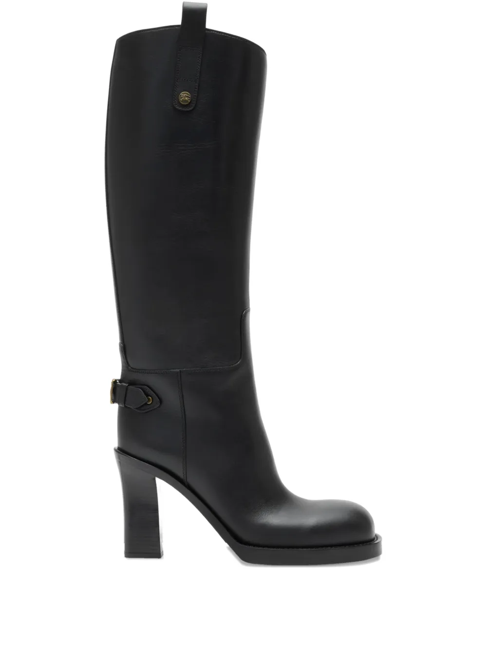 Сапоги Cavalier 85 с пряжками BURBERRY, черный