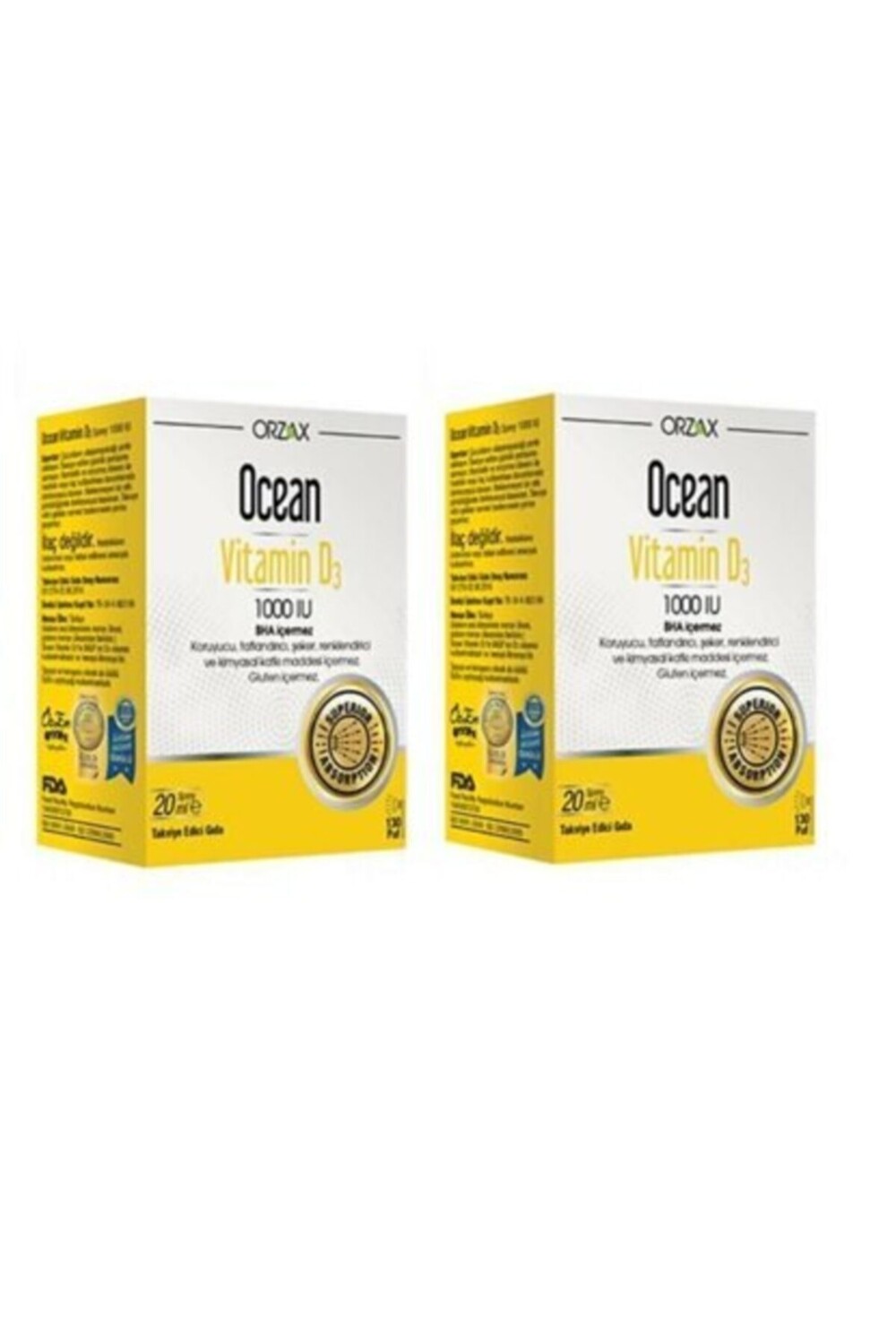 

Ocean Vitamin D3 1000'u 20 мл спрей 2 шт.