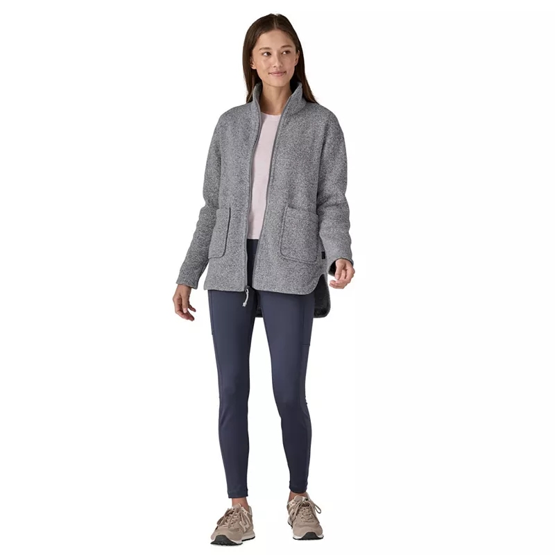 

Женское флисовое пальто оверсайз Patagonia Better Sweater, цвет Birch White