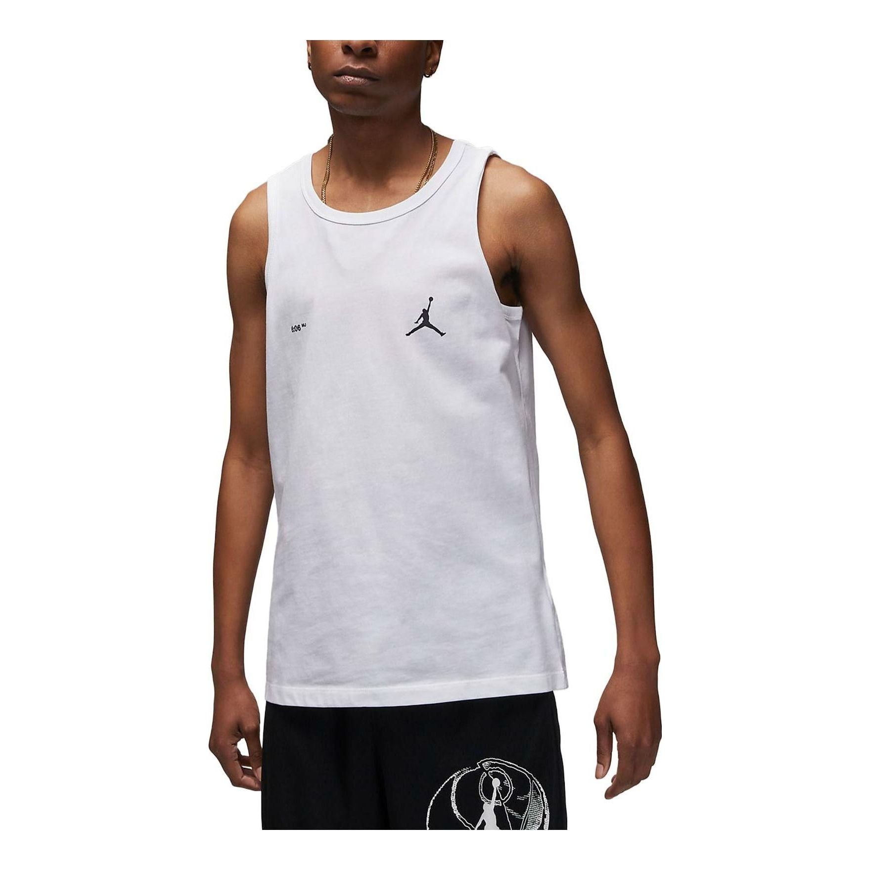 

Спортивный топ Air Jordan Jumpman Tank Top 'White' DX9606-100, белый