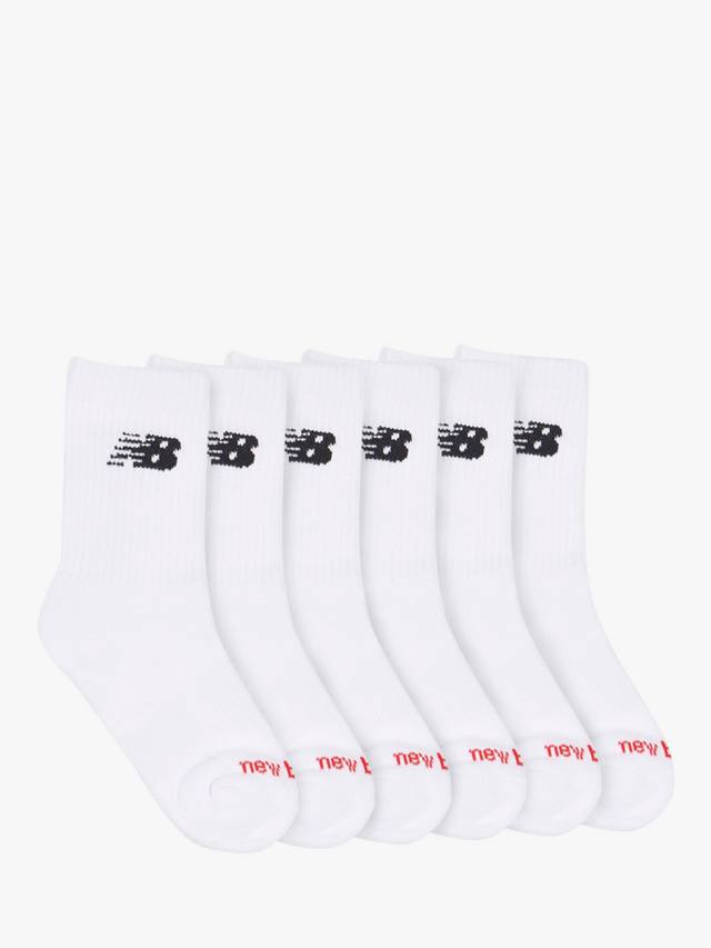 

Детские повседневные носки New Balance, Pack of 6, Bright White