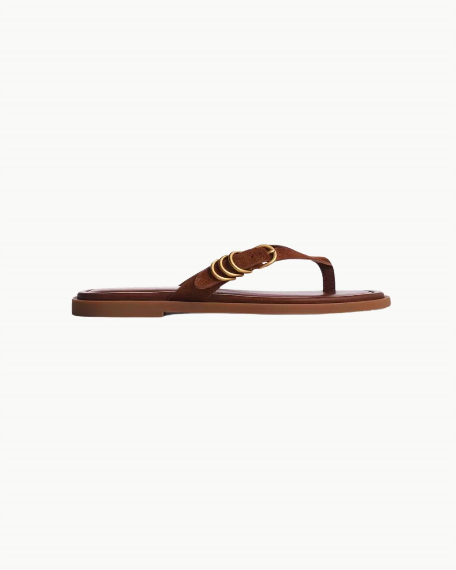 Женские сандалии Gia Thong из умбер замши Rag & bone, Umber Suede