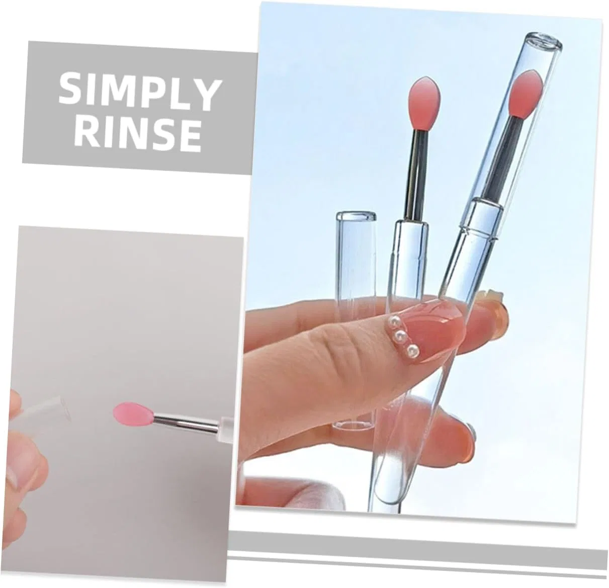 Набор кистей для губ LEDMOMO, 9 шт, силиконовые — фото 3