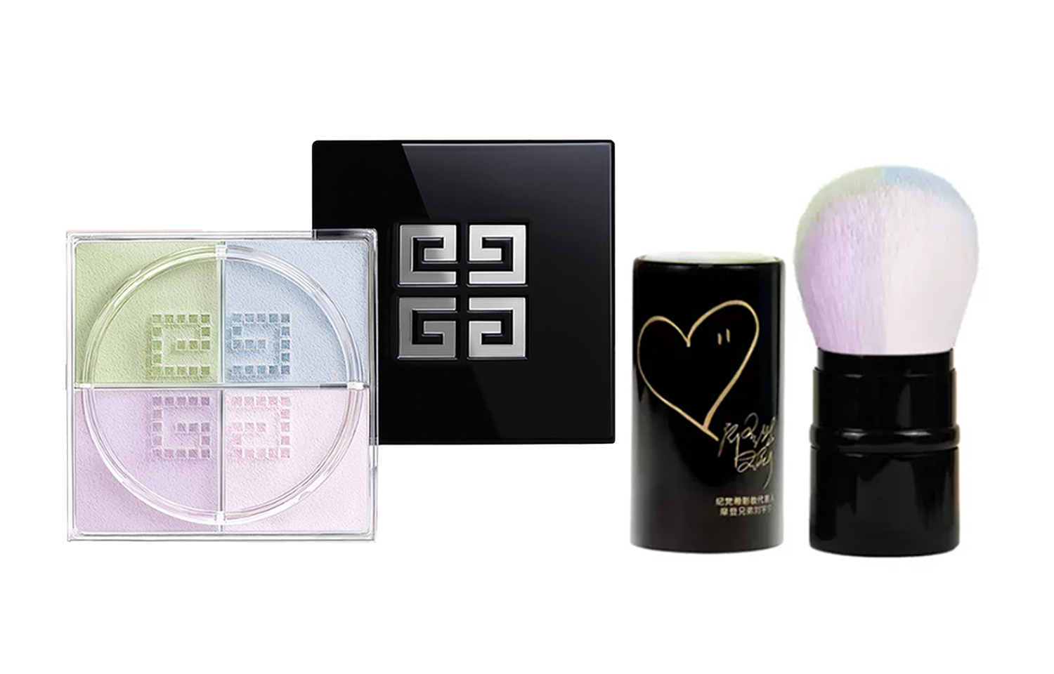 

Набор рассыпчатой пудры four square grid для контроля жирного блеска с длительным эффектом 12g+Brush Givenchy