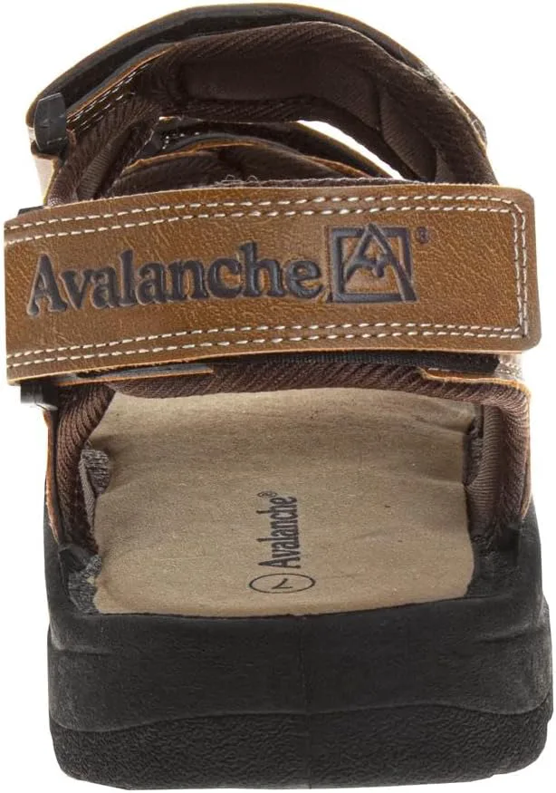 Мужские уличные сандалии Avalanche с рыбачьим дизайном и застежкой на липучке для походов, прогулок и пляжа, сандалии для взрослых, коричневый — фото 3