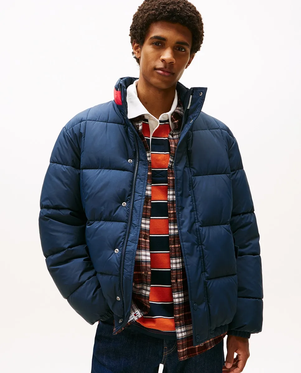 

Мужская стеганая куртка-бомбер Tommy Jeans, темно-синий