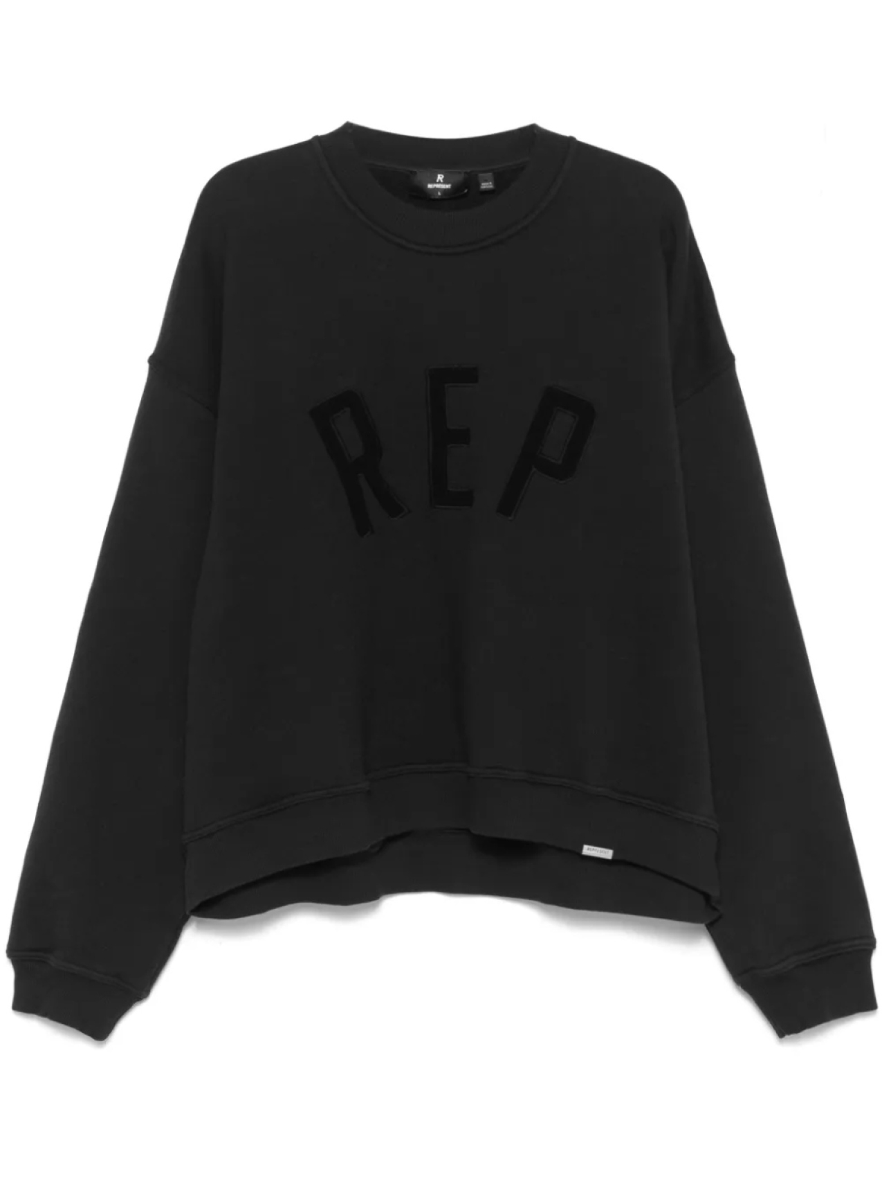 

Свитшот с аппликацией логотипа Represent, черный