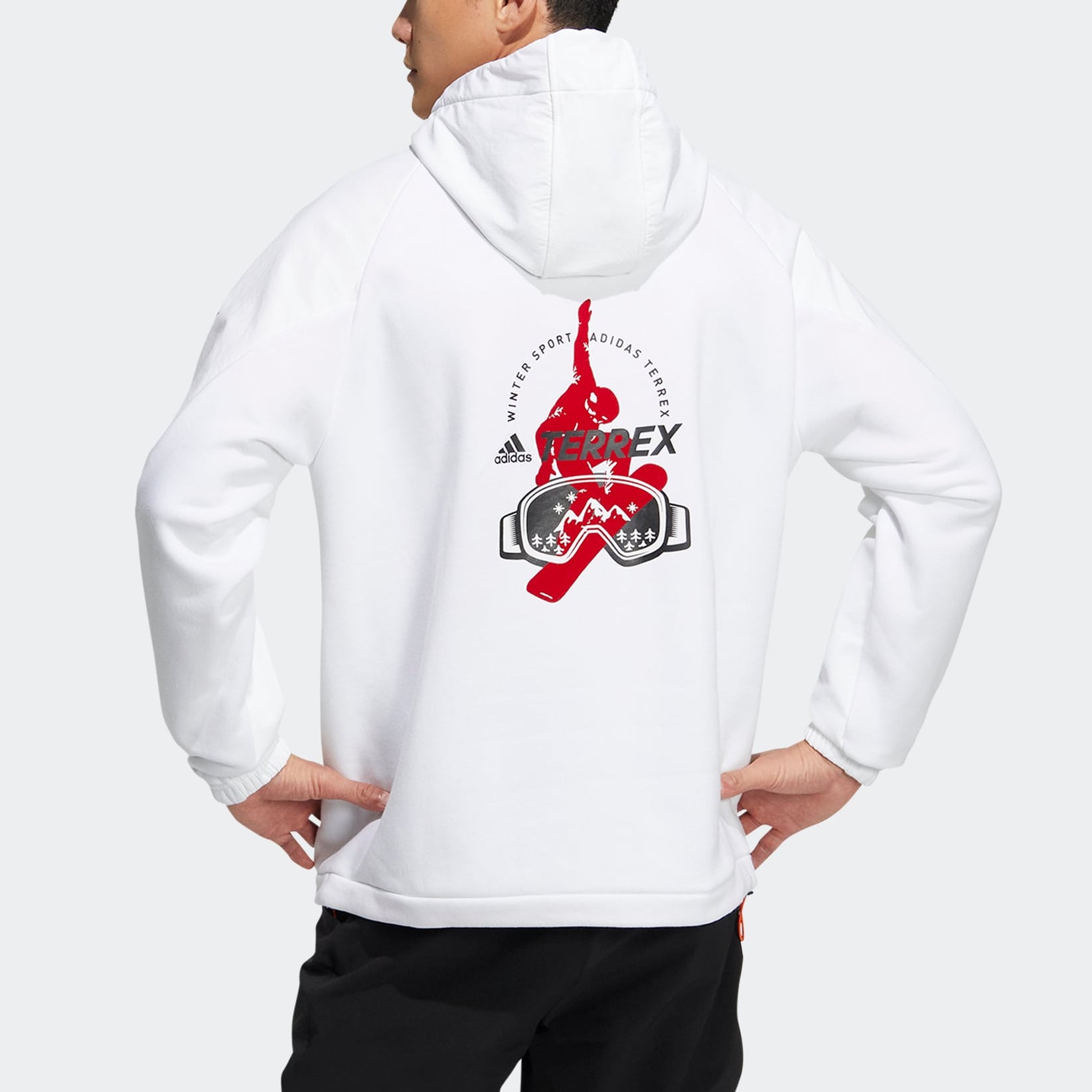Худи adidas Logo IC8172, белый — фото 3