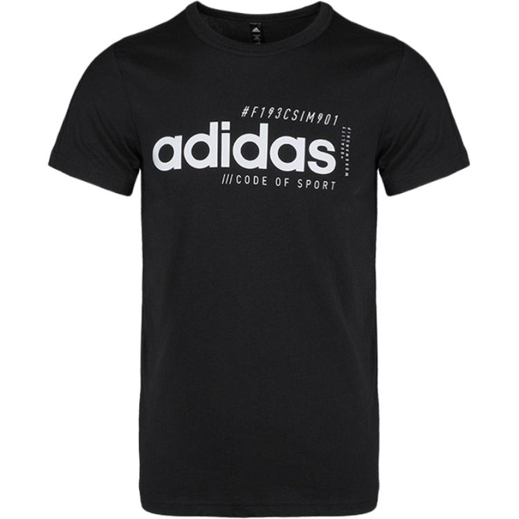 

Adidas Футболка мужская черная, Черный, Adidas Футболка мужская черная