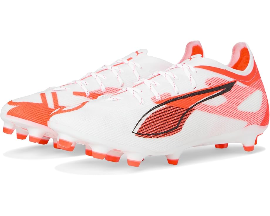 

Кроссовки PUMA Ultra 5 Pro Firm, Artificial Ground Soccer Cleats, цвет Puma White-Puma Black-Glowing Red