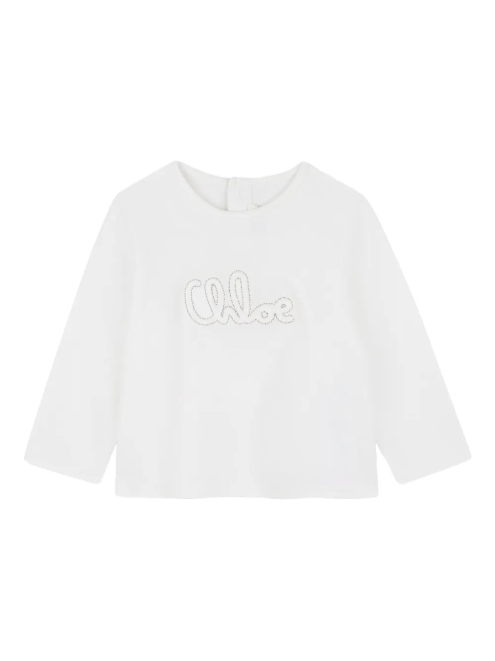 Комплект из топа и шортов с фестонами Chloé Kids, черный — фото 3