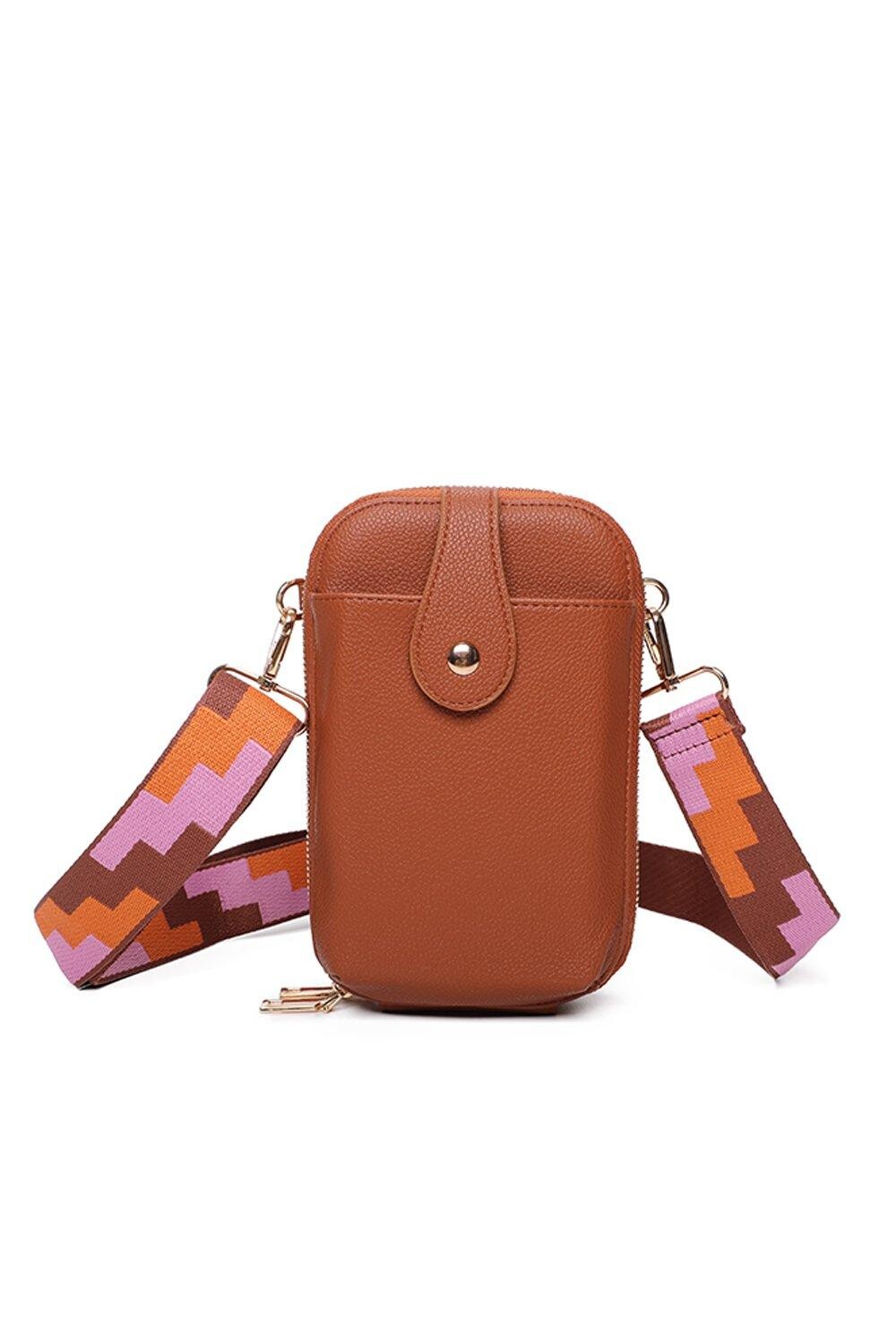 

Кошелек для телефона через плечо Riya PU Fontanella Fashion, коричневый