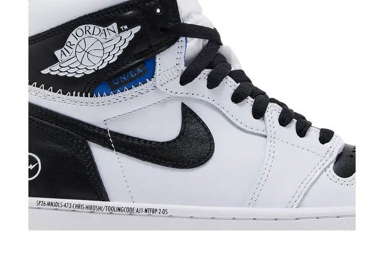 Fragment Design x Union LA x Air Jordan 1 Retro High OG SP 'White Black' — фото 2