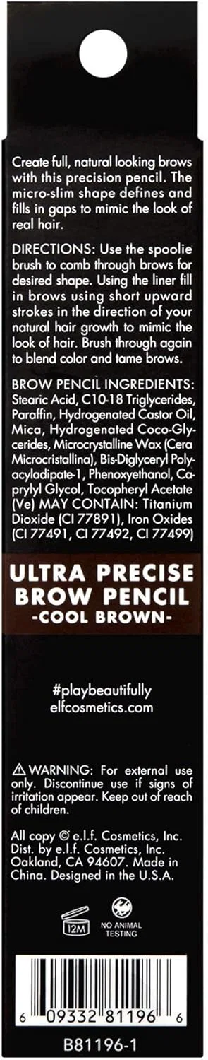 Карандаш для бровей Ultra Precise e.l.f. Cool Brown 0.05g — фото 2