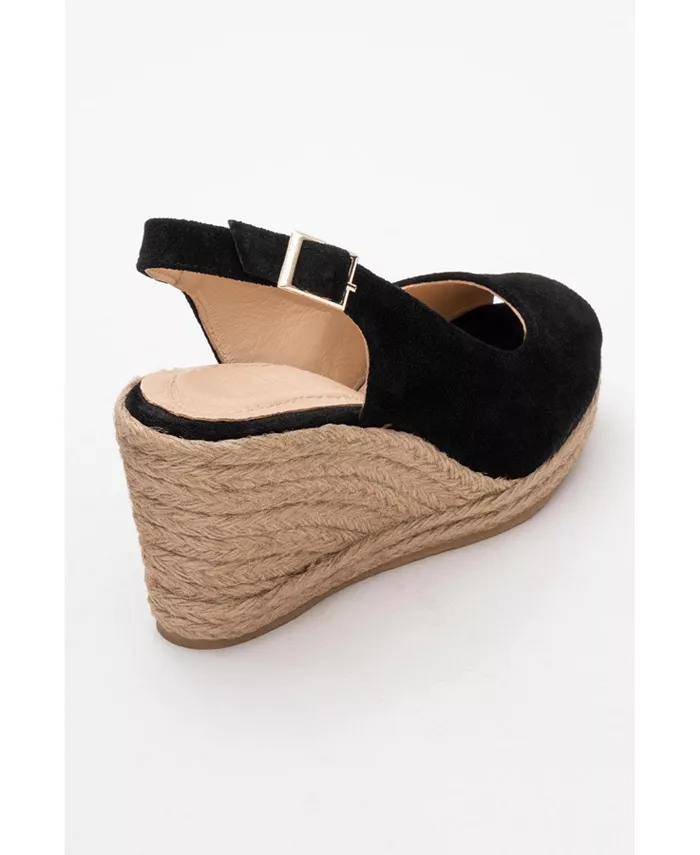 Райан Эспадрильи из замши (женские) Forever & Always Shoes, черный — фото 4