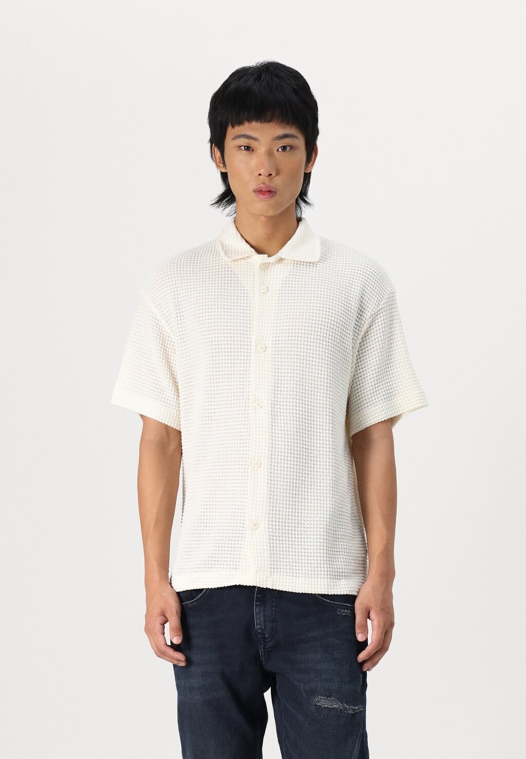 

Рубашка JORJERSEY STRUCTURED SHIRT Jack & Jones, белый