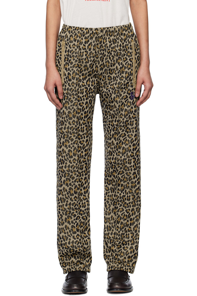 

Жаккардовые спортивные брюки Needles, цвет leopard