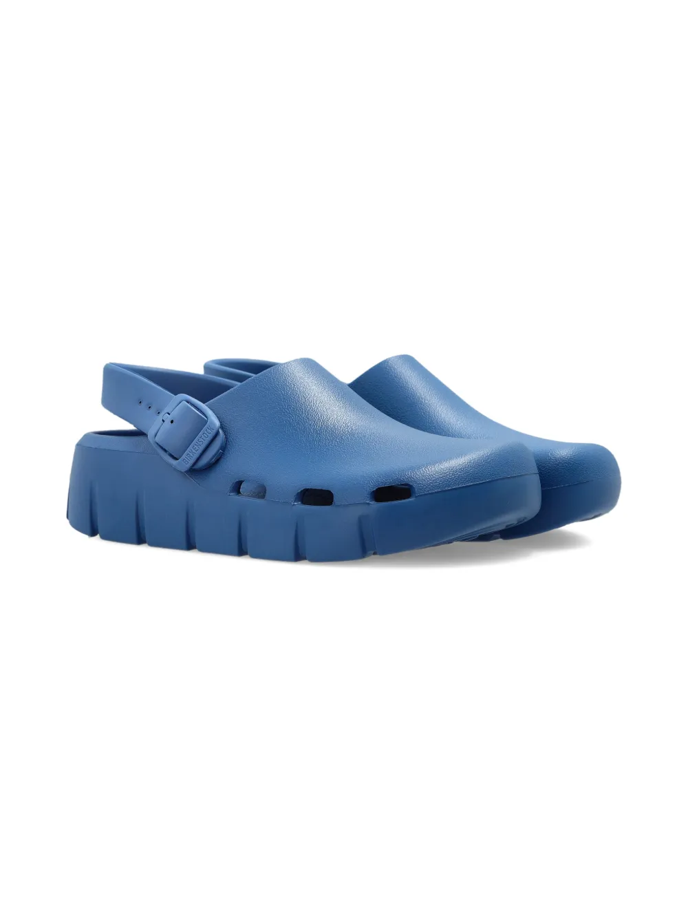 

Деревянные сабо birki flow с пряжкой Birkenstock Kids, синий