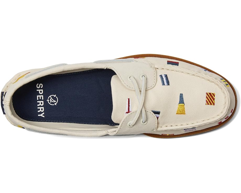Мужские лодочники Sperry Authentic Original 2-Eye Seasonal, Off-White — фото 2
