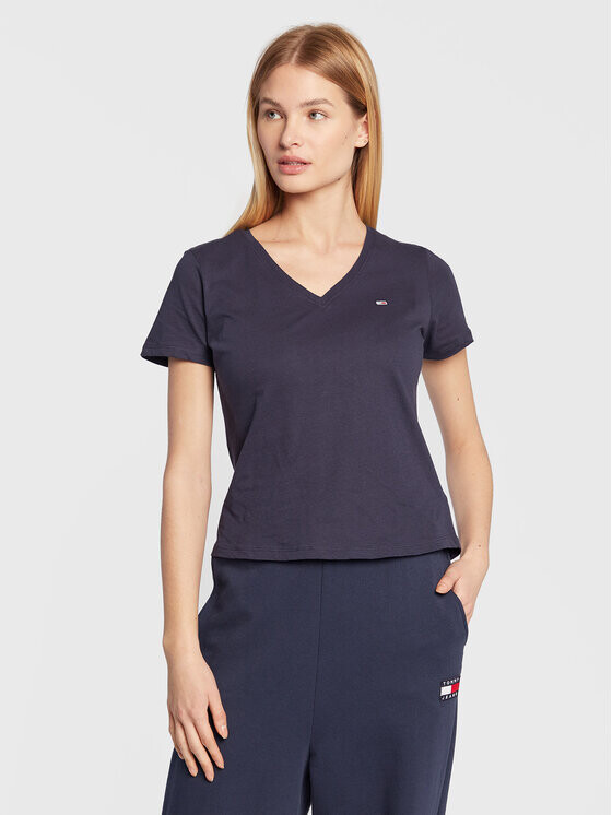 

Футболка узкого кроя Tommy Jeans, синий