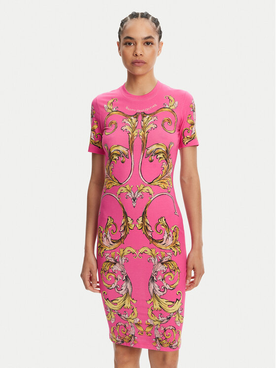 

Платье облегающего кроя для повседневной носки 78HAO9P9 Versace Jeans Couture, розовый