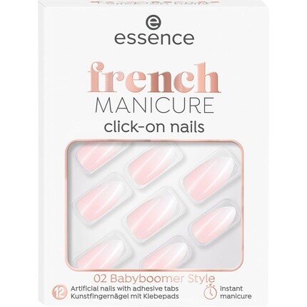 

Наклейки для французского маникюра Essence телесного цвета 12шт.