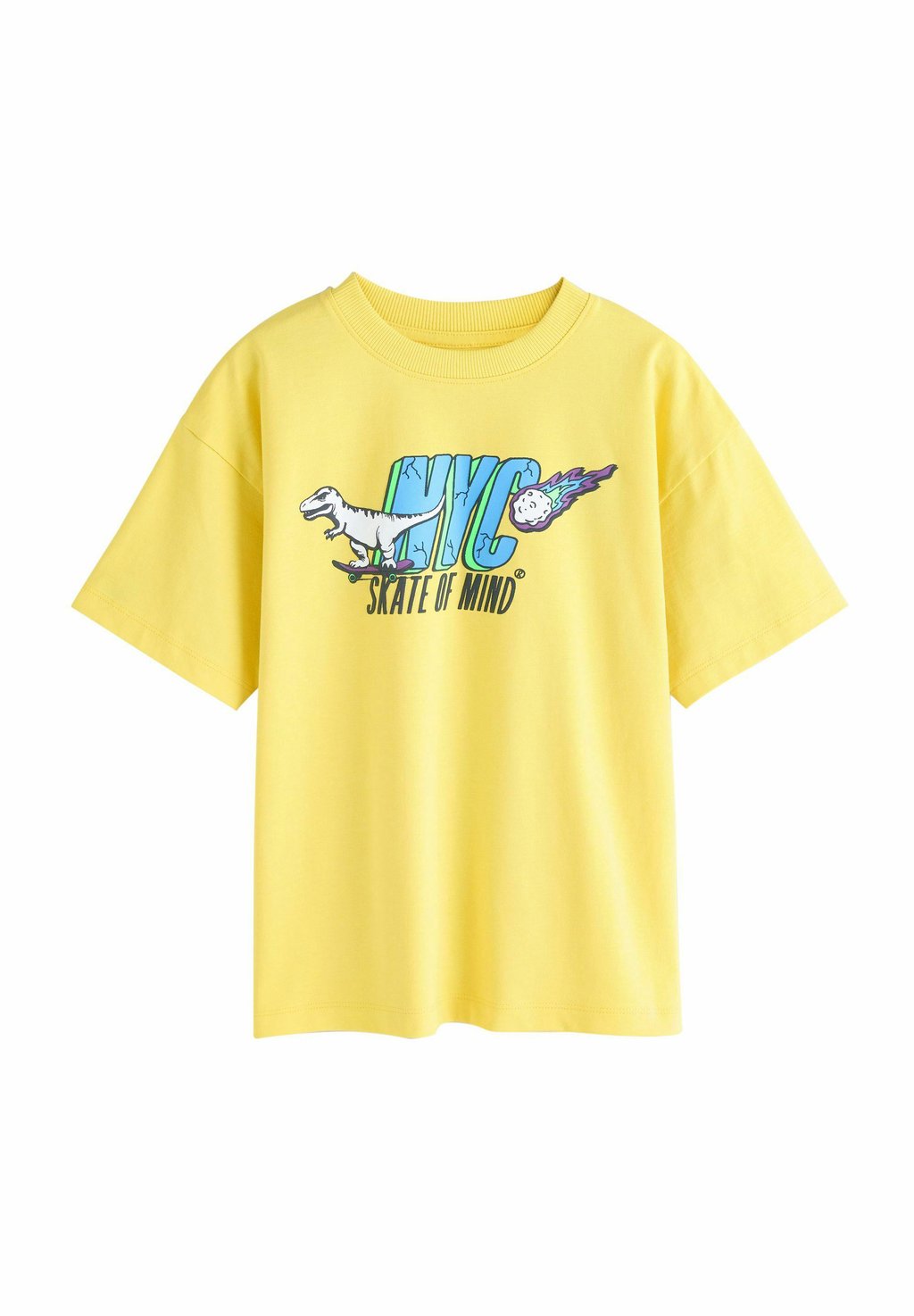 

Футболка с принтом SHORT SLEEVE GRAPHIC STANDARD Next, желтый