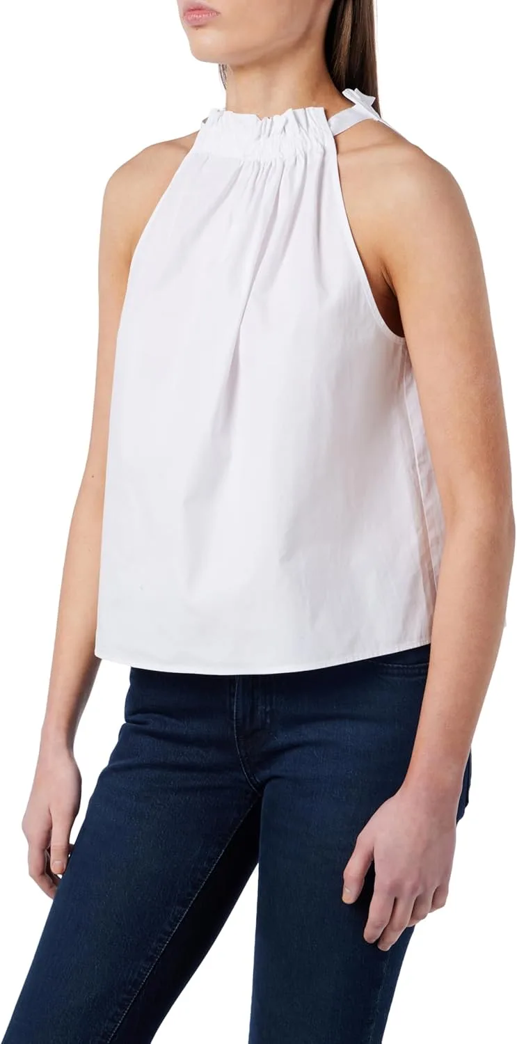 

Pinko Women's Such Top Cotton Poplin Fashion Vest