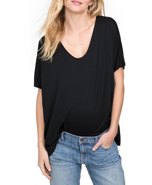 

Футболка Perfect Maternity Vee HATCH Collection, цвет Black