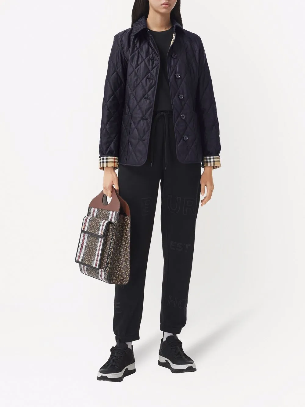 Куртка Burberry, стеганая с терморегуляцией, синий — фото 2