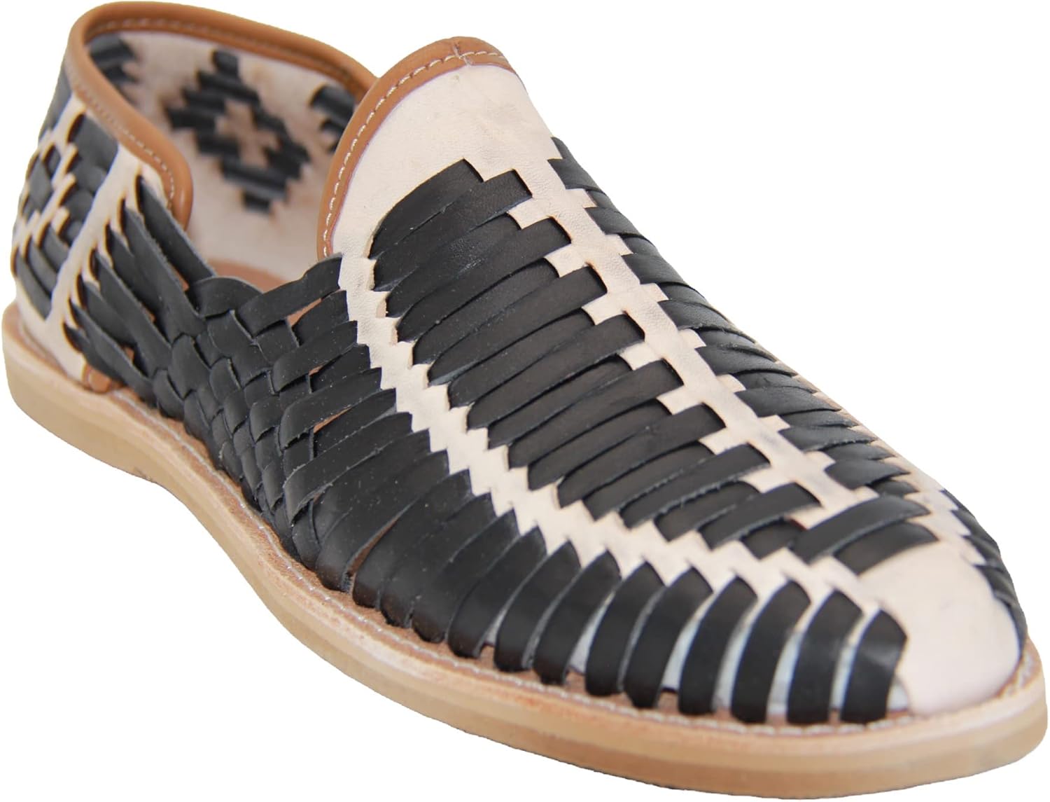 

Мужские кожаные аутентичные мексиканские сандалии Huarache с закрытым носком от Western Shops The Western Shops, черный