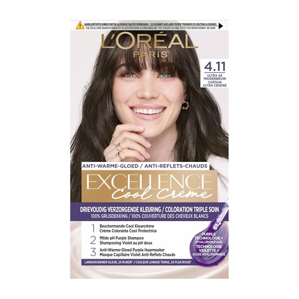 

Loreal Paris Excellence Cool Creme 4.11 Ultra As Bruin Краска для волос L'Oréal