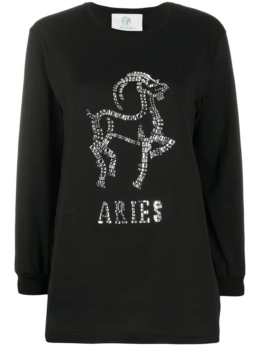 

Джемпер Aries с кристаллами Alberta Ferretti, черный