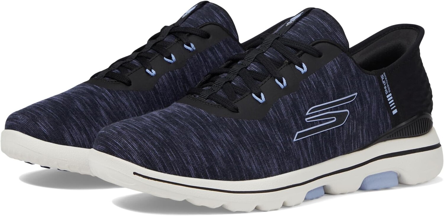 

Кроссовки Go Golf Walk 5 Hands Free Slip-Ins Skechers, цвет Black/Lavender, Черный, Кроссовки Go Golf Walk 5 Hands Free Slip-Ins Skechers, цвет Black/Lavender