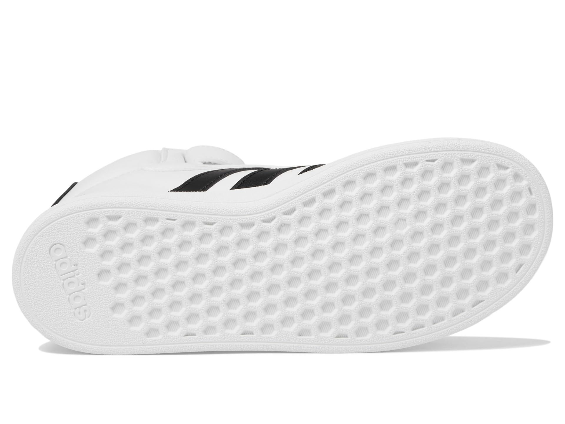 Кроссовки Adidas Kids Grand Court Mid Shoes, White/Black/White — фото 3