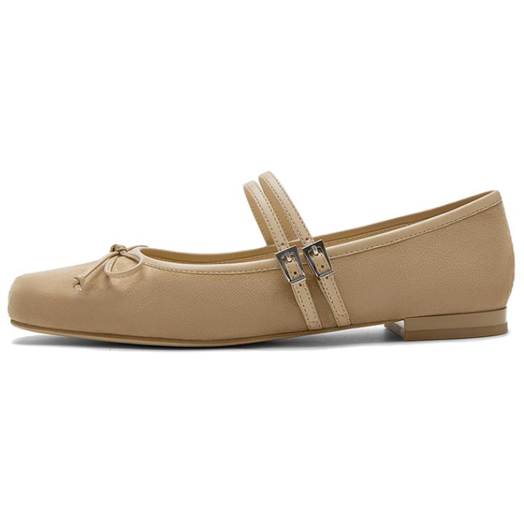 NINE WEST Плоские туфли Мэри Джейн 1,2 см женские светло-абрикосовые, цвет Light Apricot