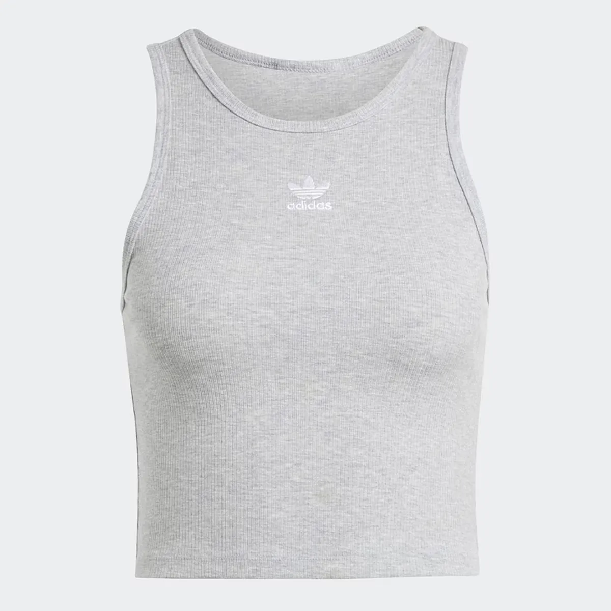 

Women's Essentials Футболка без рукавов в рубчик Adidas, серый