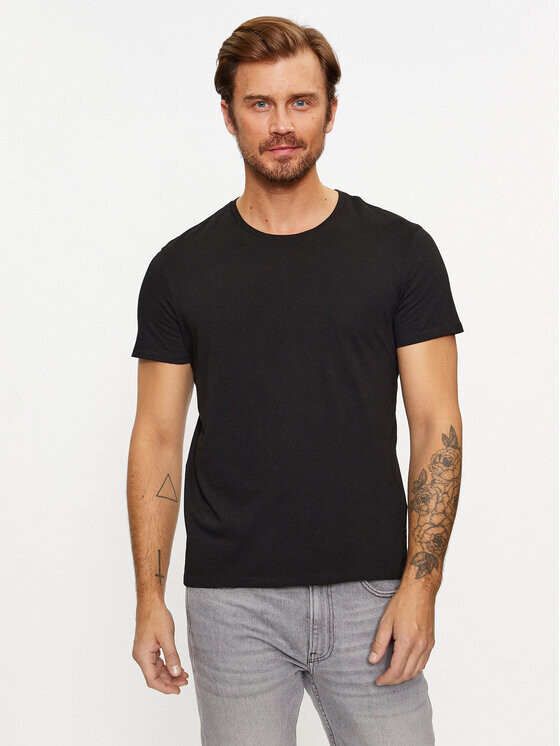 Набор футболок Lacoste Regular Fit Crew Neck, 3 предмета, черный — фото 2
