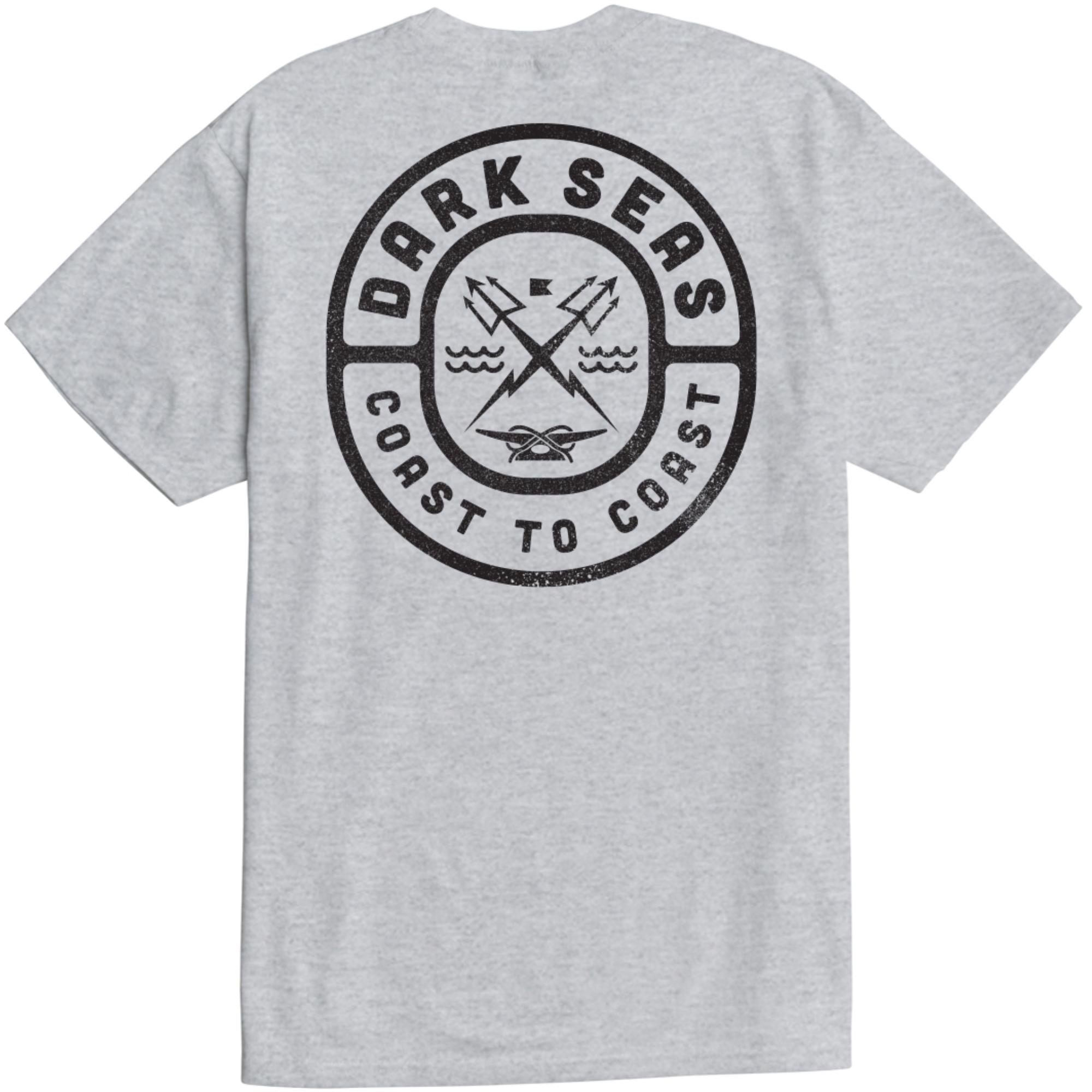 

Мужская футболка с пуговицами и карманом Dark Seas, Heather Graphite