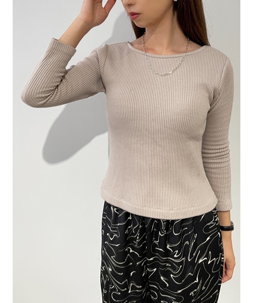 

Топ с рукавами 3/4 и чашечками STRATA, бежевый