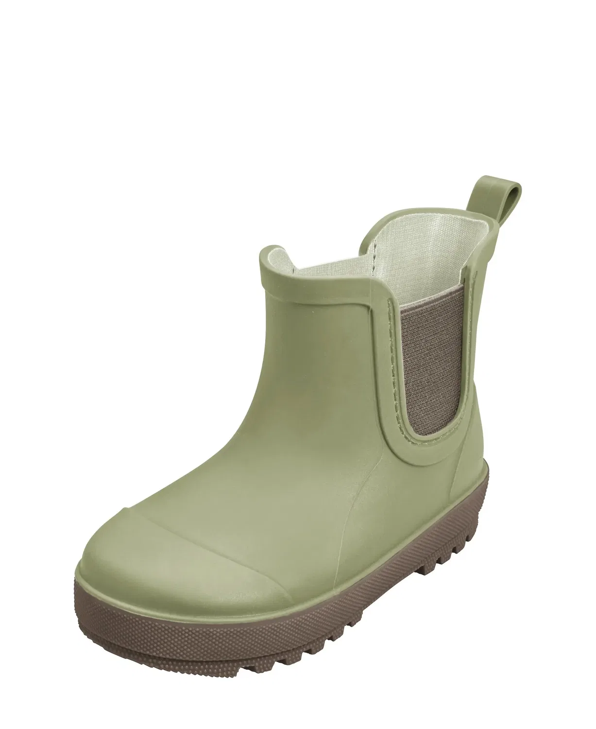 Резиновые сапоги полусапожки, Playshoes, оливковый — фото 3