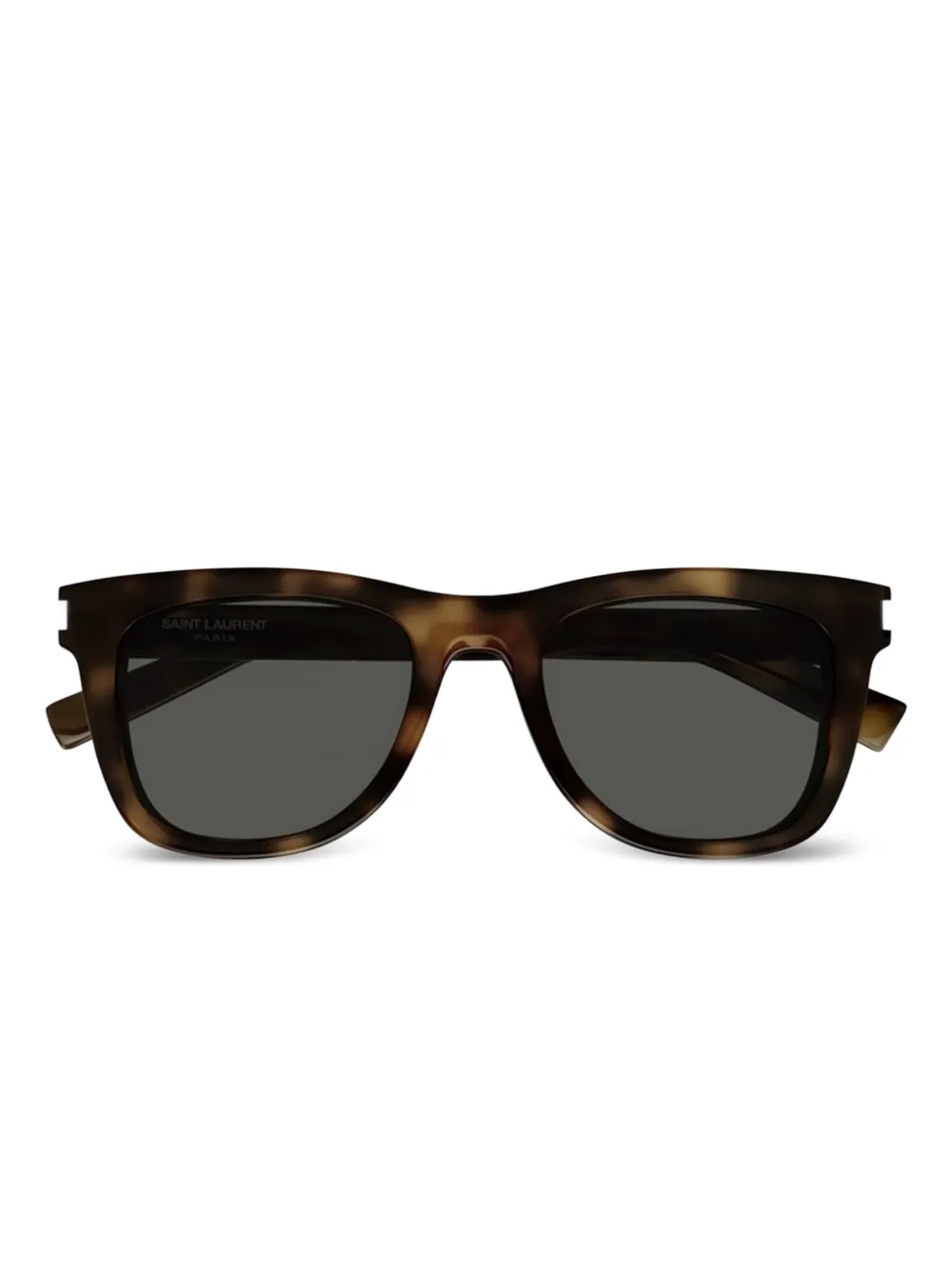 

Солнцезащитные очки в квадратной оправе из черепахового панциря Saint Laurent Eyewear, коричневый