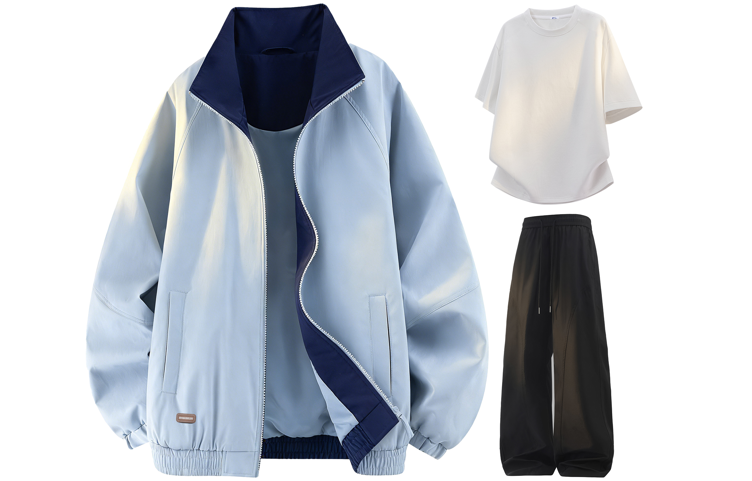 

Ветровка Unisex WARRIOR, moon синий+белый+черный[free diy badge]