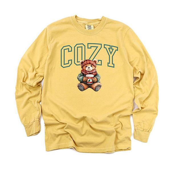 

Футболка с длинным рукавом Cozy Bear, окрашенная в готовом виде Simply Sage Market, Mustard, Зеленый, Футболка с длинным рукавом Cozy Bear, окрашенная в готовом виде Simply Sage Market, Mustard
