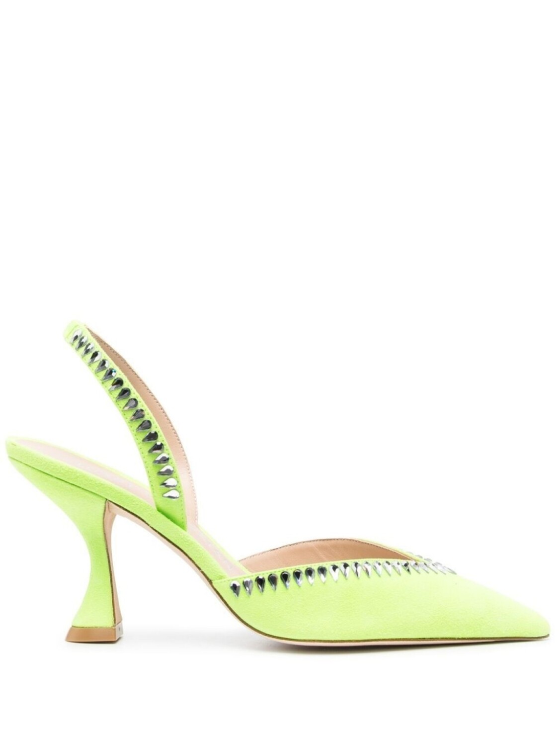 

Туфли Gemcut XCurve 85 с ремешком на пятке Stuart Weitzman, зеленый