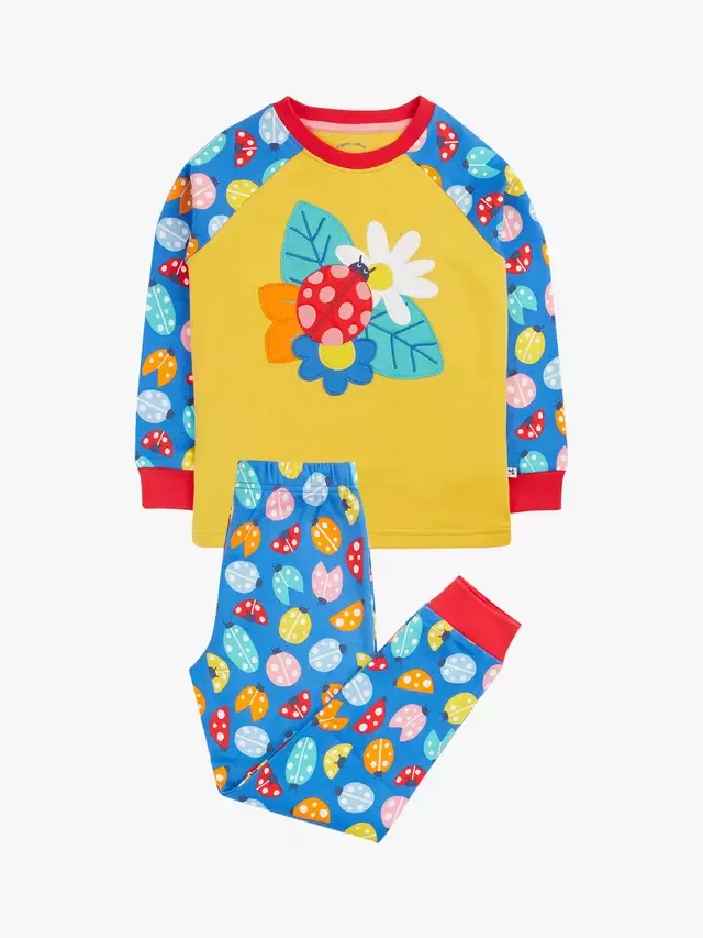 Детская пижама Jamie Ladybird, разноцветная Frugi