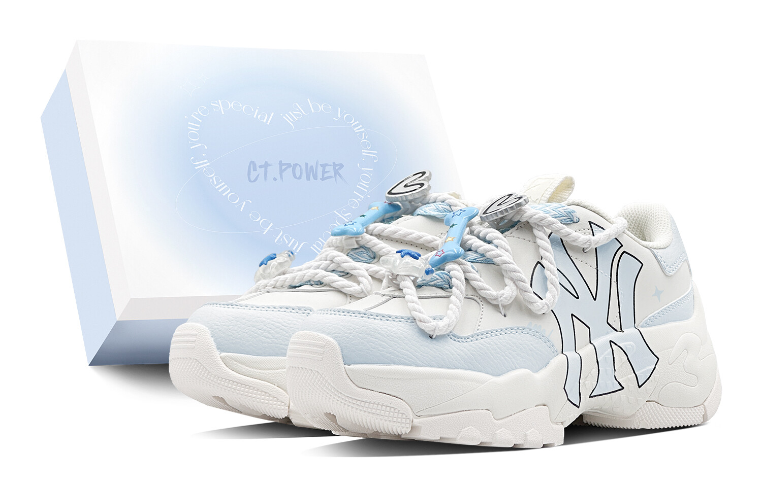 

Кроссовки MLB Big Ball Chunky Chunky Sneakers Unisex Low-top Blue, синий