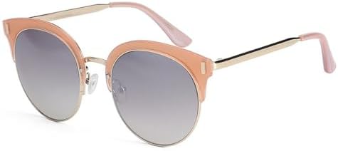 

Классические поляризованные солнцезащитные очки в полуободковой оправе для женщин, очки для вождения, линзы TAC, модные солнцезащитные очки для мужчин и женщин в стиле ретро MTZJH, Pink